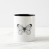 Schmetterling Zweifarbige Tasse (Mittel)