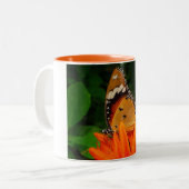 Schmetterling Zweifarbige Tasse (Vorderseite Links)