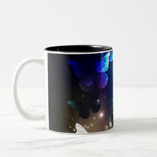 Schmetterling Zweifarbige Tasse (Links)