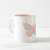 Schmetterling Zweifarbige Tasse (Vorderseite Links)