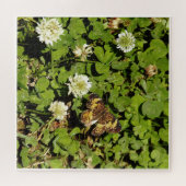 Schmetterling zwischen Blumen Puzzle (Horizontal)