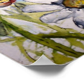 SchmetterlingBlume bemalen Plakatdruck Poster (Ecke)