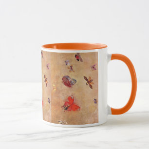 Schmetterlinge 1913 Odilon Redon Frühlingsblüten Tasse