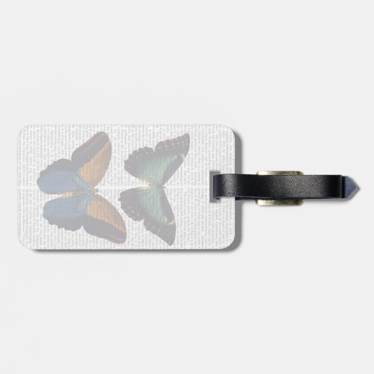 Schmetterlinge 5 gepäckanhänger (Rückseite horizontal)