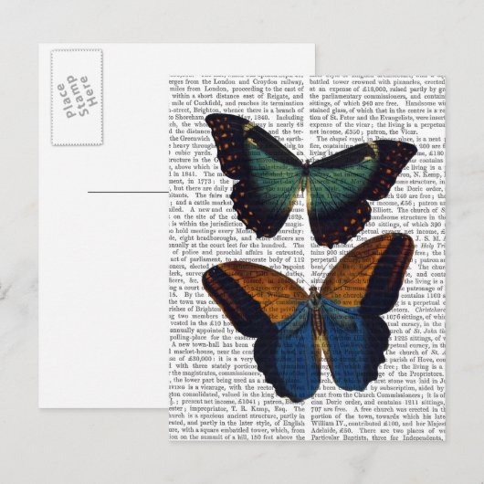 Schmetterlinge 5 postkarte (Vorne/Hinten)