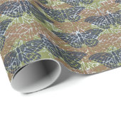 Schmetterlinge Abstrakt Geschenkpapier (Rolleneckpunkt)