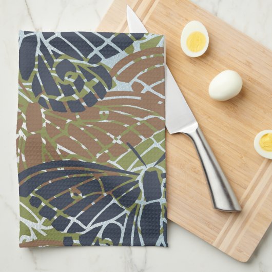 Schmetterlinge abstrakt küchentuch (Viertel Falte)