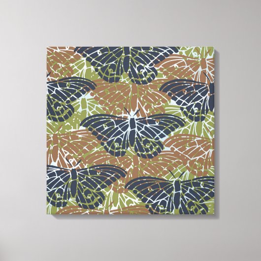 Schmetterlinge Abstrakt Leinwanddruck (Vorderseite)