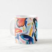 Schmetterlinge abstrakte Malerei. Kaffeetasse (Vorderseite Links)