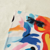 Schmetterlinge abstrakte Malerei. Strandtuch (Beispiel)