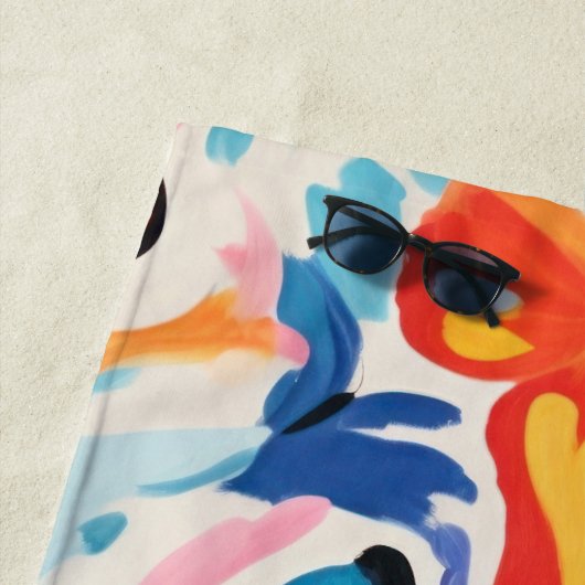 Schmetterlinge abstrakte Malerei. Strandtuch (Beispiel)