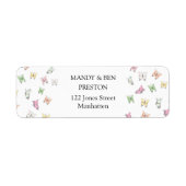 Schmetterlinge - adresskleber (Vorne)