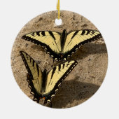 Schmetterlinge am Strand Keramik Ornament (Hinten)