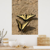 Schmetterlinge am Strand Poster (Küche)