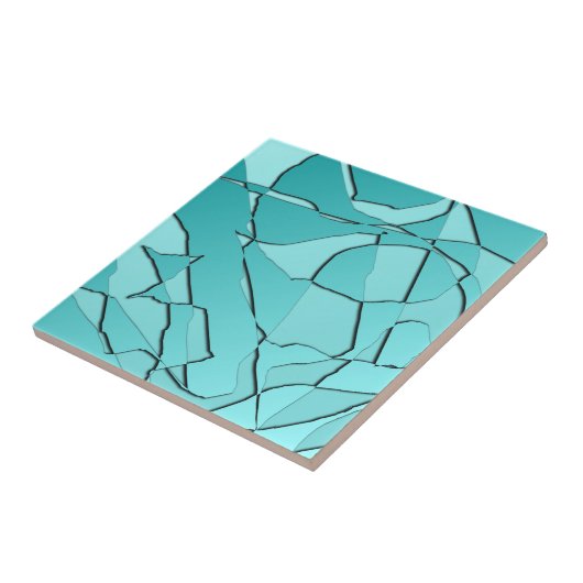 Schmetterlinge Aquamarin Fliese (Seite)