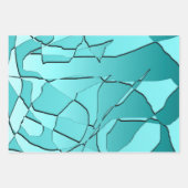 Schmetterlinge Aquamarin Geschenkpapier Set (Vorderseite)