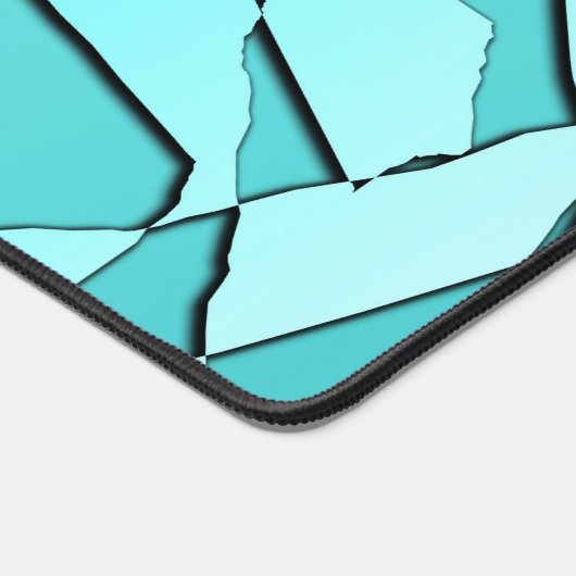 Schmetterlinge Aquamarin Schreibtischunterlage (Ecke)