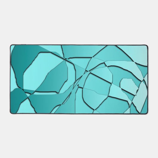 Schmetterlinge Aquamarin Schreibtischunterlage (Vorderseite)