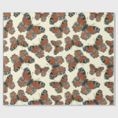 Schmetterlinge Aquarellpapier Geschenkpapier (Flach)