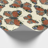 Schmetterlinge Aquarellpapier Geschenkpapier (Ecke)