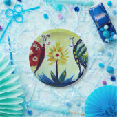 Schmetterlinge Art Custom Paper Teller 7 in (Party)