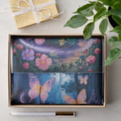 Schmetterlinge, Ätherisches Nachtwald, Seidenpapier (Geschenk)