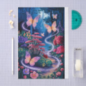 Schmetterlinge, Ätherisches Nachtwald, Seidenpapier (Handwerk)