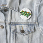 Schmetterlinge auf Blätter Button (Beispiel)