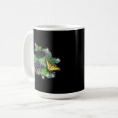 Schmetterlinge auf Blätter Kaffeetasse (Vorderseite Links)