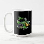 Schmetterlinge auf Blätter Kaffeetasse (Links)
