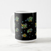 Schmetterlinge auf Blätter Kaffeetasse (Vorderseite Links)