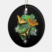 Schmetterlinge auf Blätter Keramik Ornament (Links)