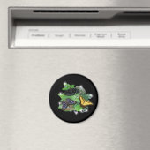 Schmetterlinge auf Blätter Magnet (In Situ (Geschirrspüler))