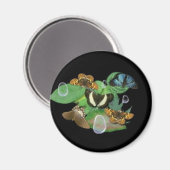 Schmetterlinge auf Blätter Magnet (Vorderseite/Rückseite)