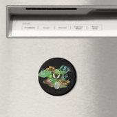 Schmetterlinge auf Blätter Magnet (In Situ (Geschirrspüler))