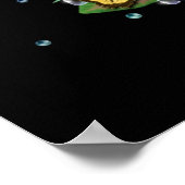 Schmetterlinge auf Blätter Poster (Ecke)