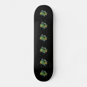 Schmetterlinge auf Blätter Skateboard