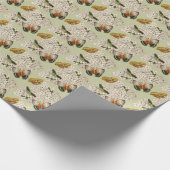 Schmetterlinge auf dem grünen Hintergrund von Hydr Geschenkpapier (Ecke)