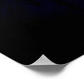 Schmetterlinge auf dem Nachtplakat Poster (Ecke)