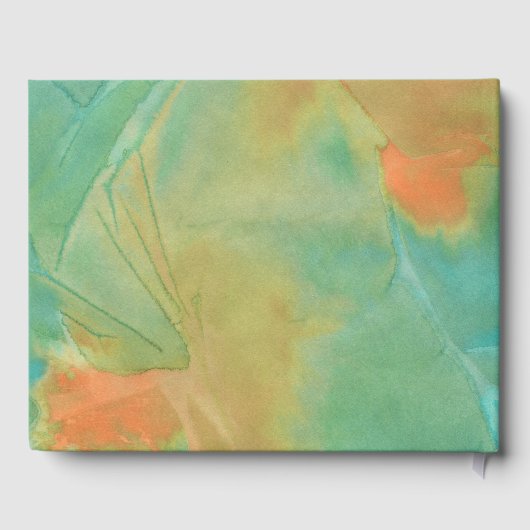 Schmetterlinge auf der Hochzeit der Südwest-Farben Gästebuch (Rückseite)