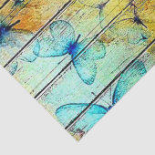 Schmetterlinge auf einem farbenfrohen rustikalen H Seidenpapier (Detail)