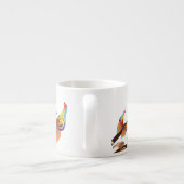 Schmetterlinge auf einem Zweig Espressotasse (Rückseite)