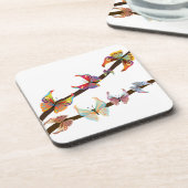 Schmetterlinge auf einem Zweig Untersetzer (Linke Seite)