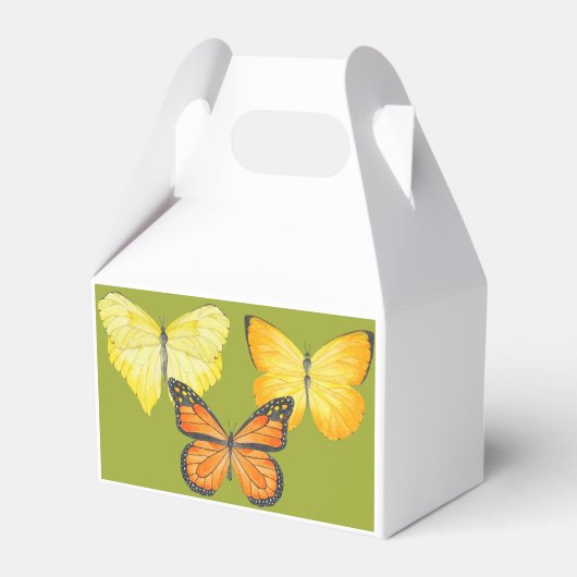 Schmetterlinge auf einer Gable Gvor Box Geschenkschachtel (Vorderseite)