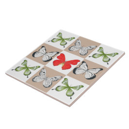 Schmetterlinge auf einer Keramik (C) Fliese