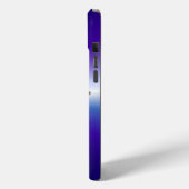 Schmetterlinge auf lila Regenbogen Case-Mate iPhone Hülle (Rückseite / Links)