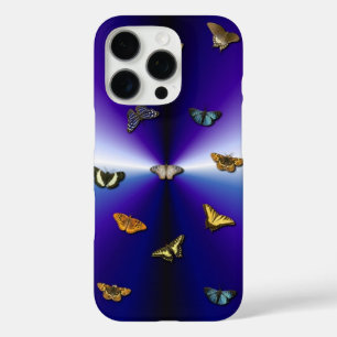 Schmetterlinge auf lila Regenbogen iPhone 16 Pro Hülle