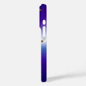 Schmetterlinge auf lila Regenbogen Case-Mate iPhone Hülle (Rückseite / Links)