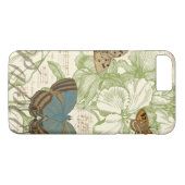 Schmetterlinge auf Noten mit Blumendesign Case-Mate iPhone Hülle (Rückseite (Horizontal))