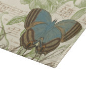 Schmetterlinge auf Noten mit Blumendesign Schneidebrett (Ecke)